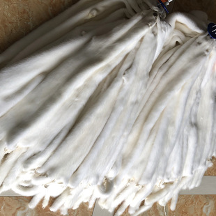 Домашняя норка белая женская обработка норки окрашенная шерсть шерсть мех мех мех одежда