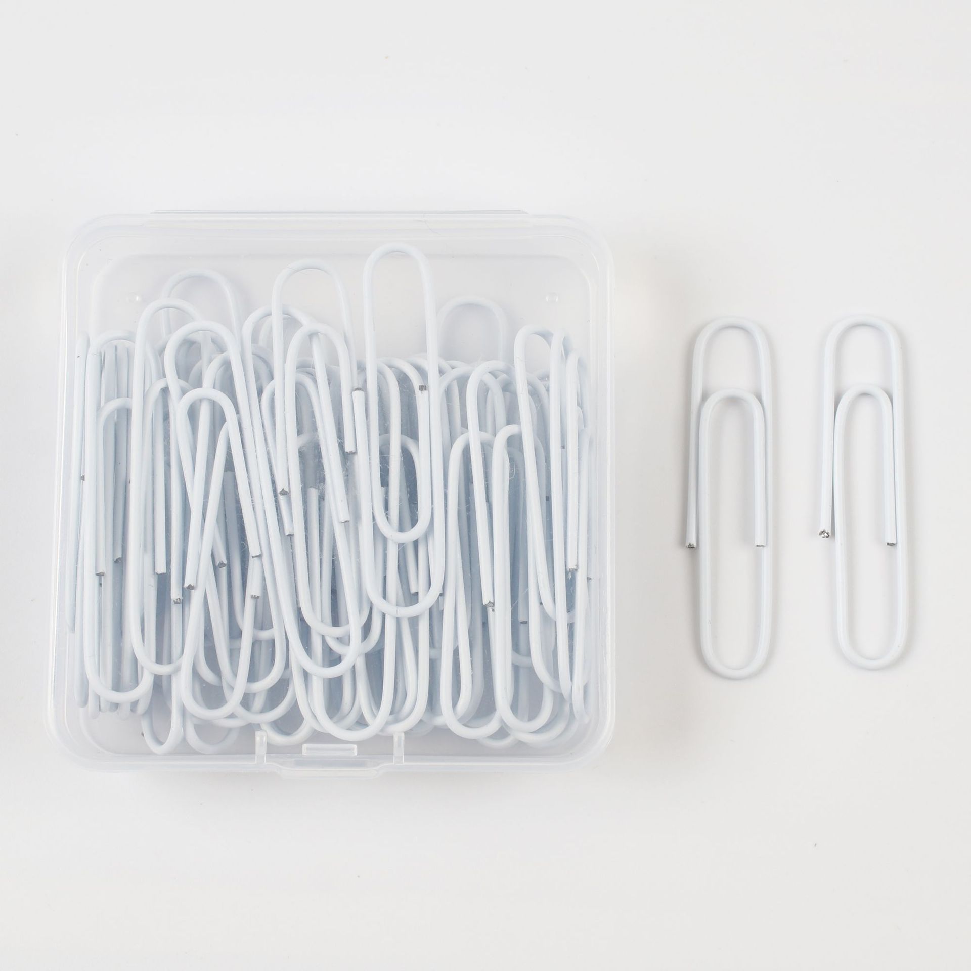 Juego de 50 Clips de Papel de Colores en Caja, Gran Tamaño de 50 mm, Clips de Papel en Forma de U para Oficina, Venta al por Mayor