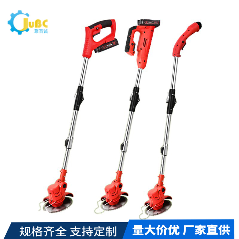 跨境现货无刷锂电充电割草机电动便携式大功率割灌机除草机打草机