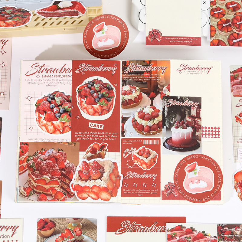25 ins style food Korean stickers packs