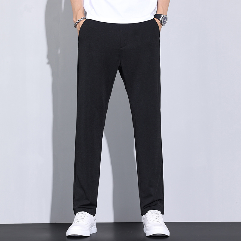 Stretch Casual Business Casual Pants Men's Slim-Fit Comfortable Straight Pants Men's Quality Soft Breathable Loose Men's Pants