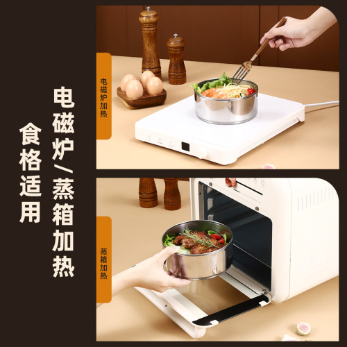 Wholesale Manufacturer Outdoor Thickened Large Capacity Heated Handheld Bento Box Student Stainless Steel Multi-layer Rice Bowl