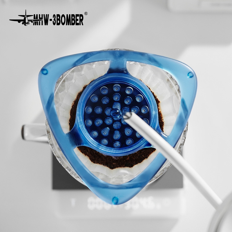 MHW Bomber Hand Brewed Coffee Glass V60 Filter Cup Diverter Uniform Drip Filter Professional Hand Brewed Filter Cup Paper