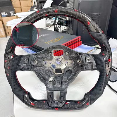 models, red forged carbon fiber – Steering wheel - no-pickguard-hole-no-frame