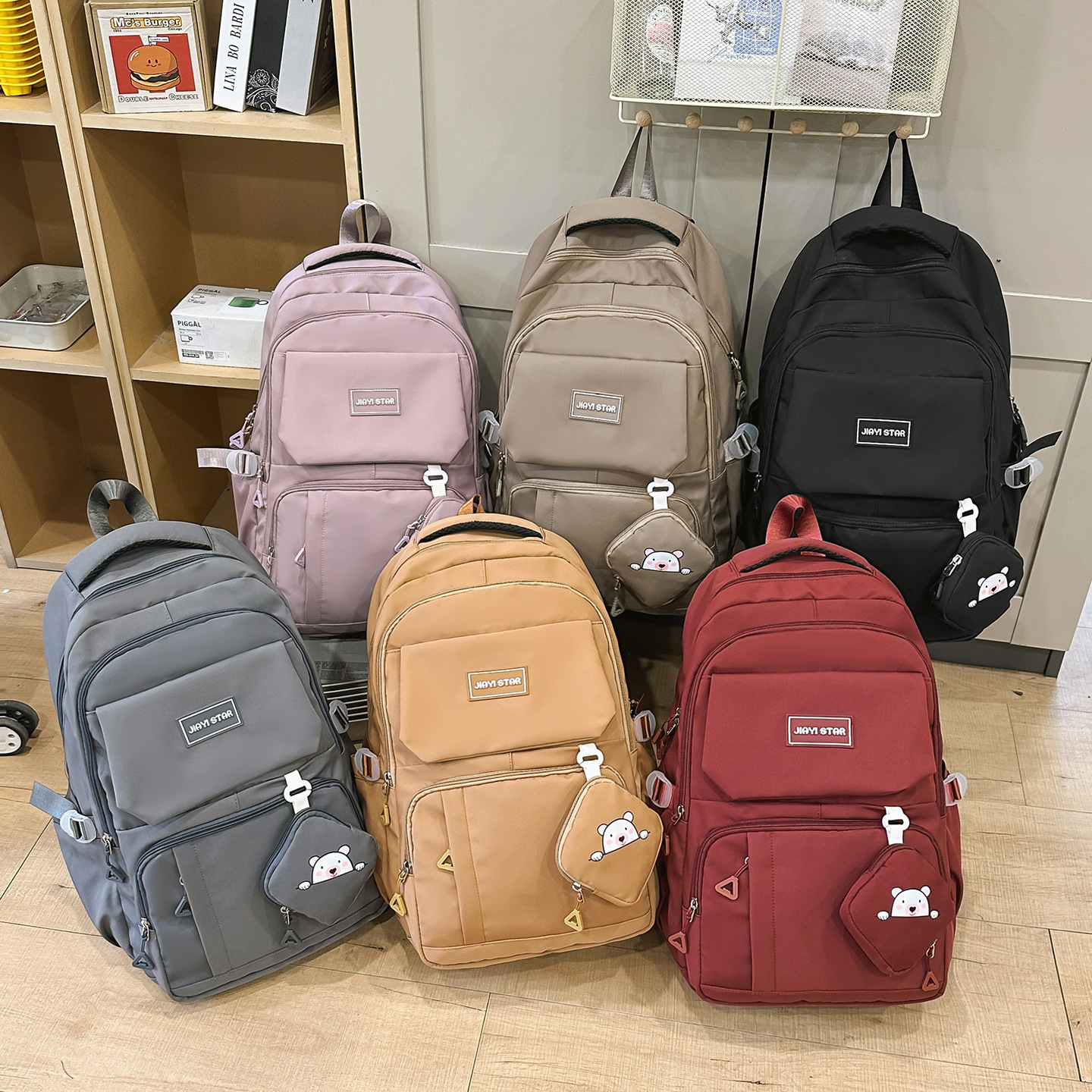 Mochila para estudiantes de secundaria de alto valor JIAYISTAR JIAYISTAR Mochila para niños de gran capacidad Mochila de viaje