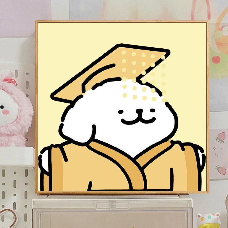 ライン子犬デジタル油絵 diy 手描き落書き漫画かわいい癒しの装飾メーカー卸売|undefined