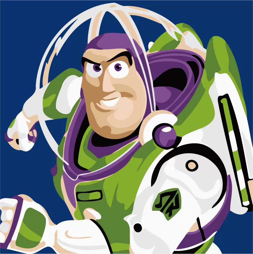 Цифровая раскраска-мультфильм для спальни, DIY, стиль высокого качества
