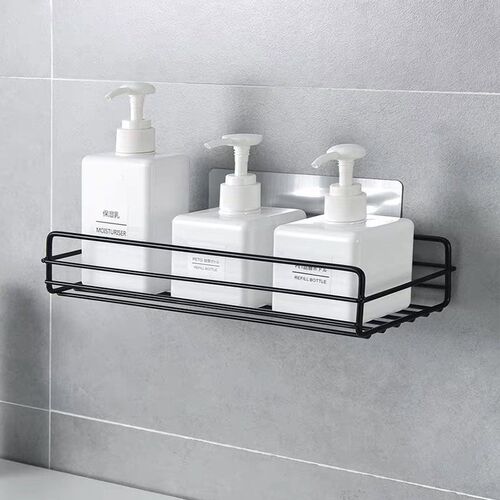 Perforation-free triangular shelf kitchen bathroom storage rack toilet corner wall-mounted multifunctional shelf