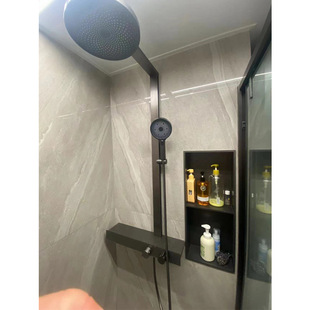 White Fine Copper Shower Set Bathroom Hot and Cold Shower Bath Modern Nozzle Shower Lm2506