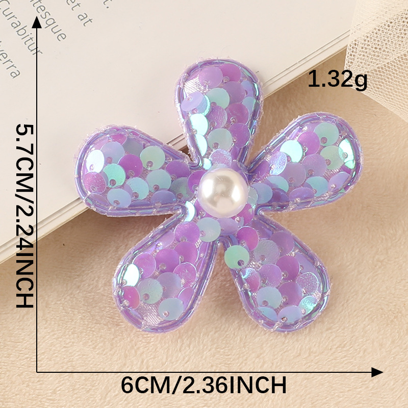 Embroidery Embroidery Clothing Accessories PET Beads Flower Accessories  No Adhesive Patch Patch Cloth Label Cloth Sticker