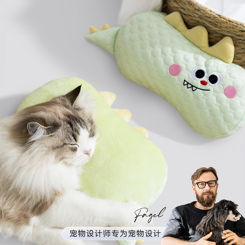 Primavera y verano frescos y transpirables dibujos animados animados animados pequeños y medianos perros frescos almohadas para gatos artículos de mascotas