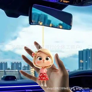 Плоский акриловый подвес 2D с девочкой для авто рюкзака и дома