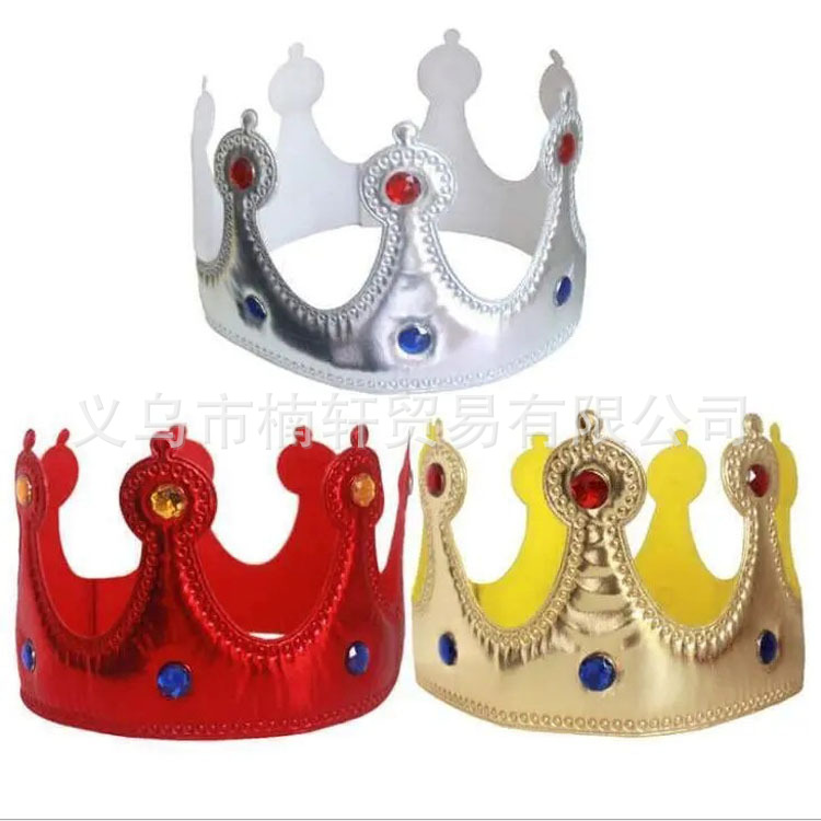 Carnaval Navidad niños fiesta bola cumpleaños pastel sombrero sexy rhinestone franela diamante rey corona sombrero superior