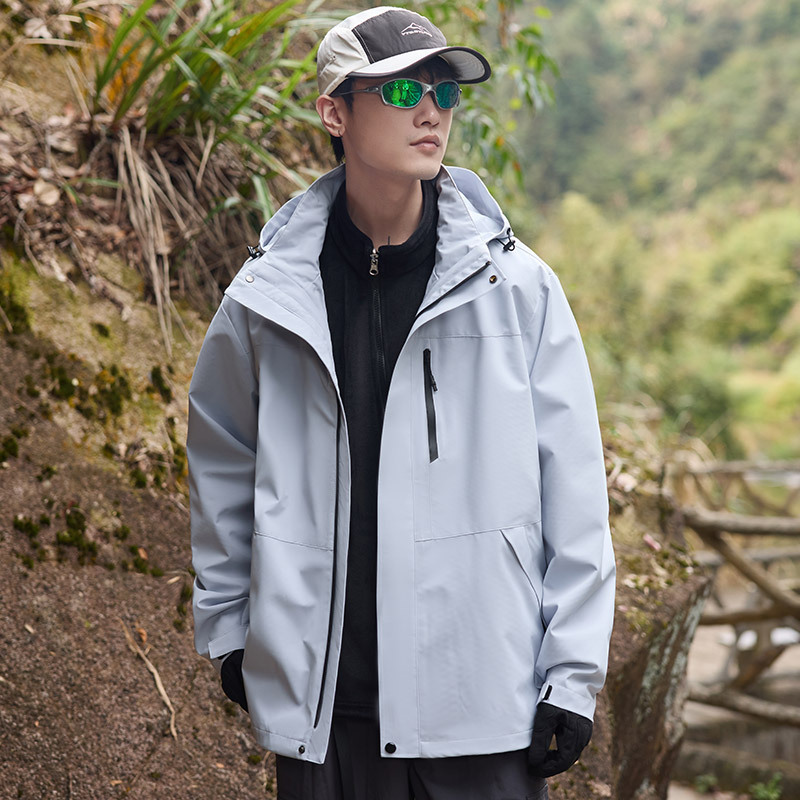 NASA三合一冲锋休闲外套春秋季2025新款户外登山服防风防水夹克衫|undefined
