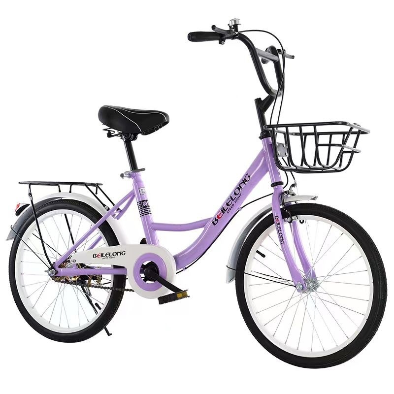 Solid tire bicycle for adults, suitable for commuting to work, for princess-style, college, men's and women's lightweight bikes
