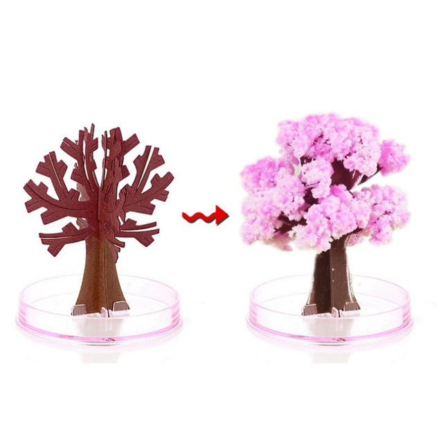 Кристальная декоративная ёлочная DIY набор Magic growing, разноцветная бумажная ёлка снежинки, мини-подарок