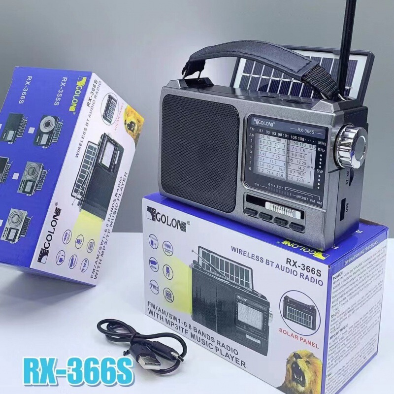 新品RX-366Sソーラーラジオ手持ちアウトドアポータブルledライトAM/SWマルチバンドbluetoothスピーカー|undefined