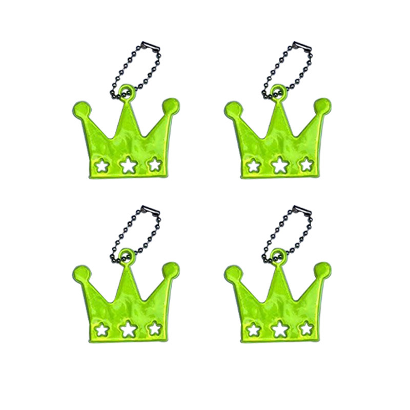 Colgante reflectante Juego de llaveros de seguridad vial nocturna Colgante de mochila escolar para estudiantes