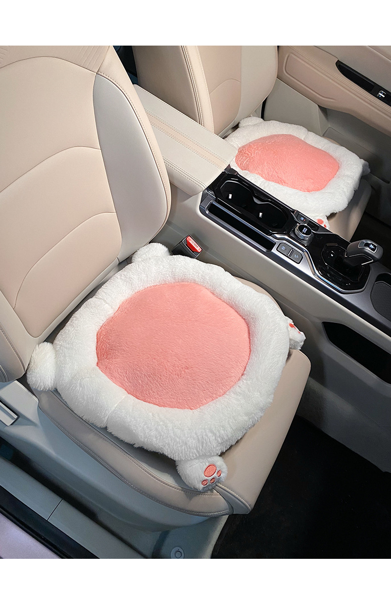 Car headrest neck pillow a pair of summer plush car pillow cute cartoon Four Seasons universal car pillow for women
