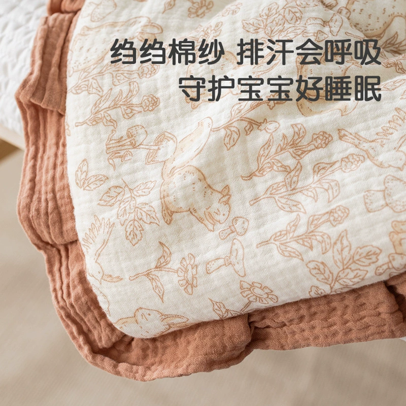 Gauze breathable children's cartoon pillow for new born for breastfeeding