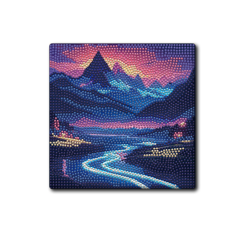 Dibujo adhesivo de diamantes de dibujos animados con marco de fotos Diamante de punto hecho a mano para niños fabricante de pintura de diamantes de bricolaje Kulomic Mario