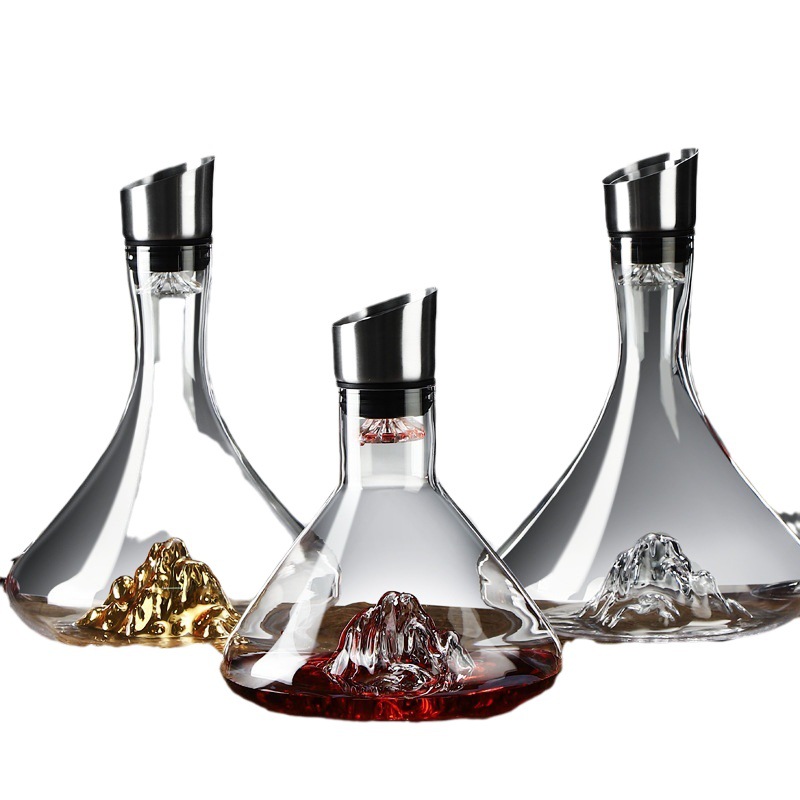 Internet celebridad cascada rápido vino decantador hogar de lujo europeo vino Vino separador de vino conjunto de vino