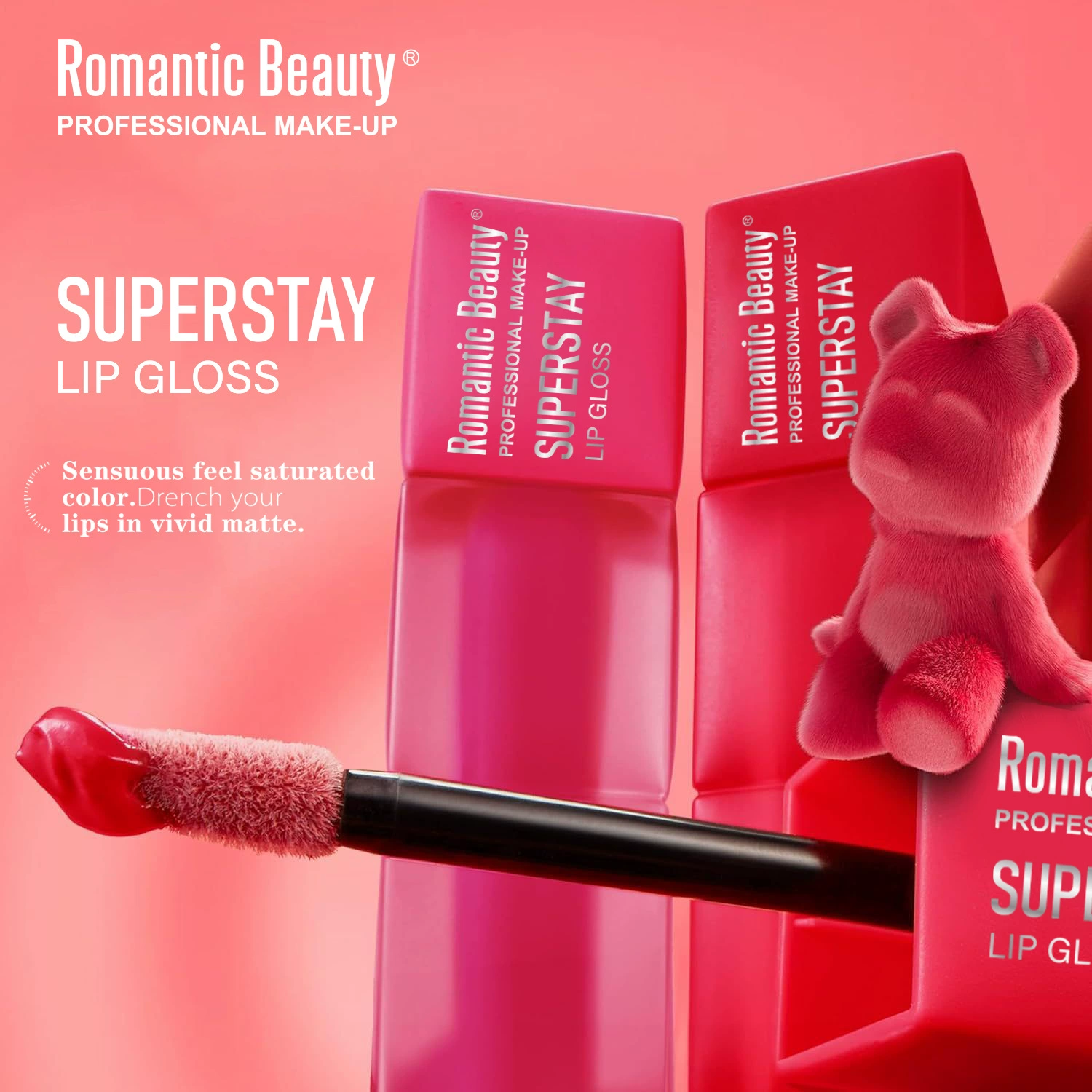 (Cross-border trading), lip gloss, smooth lipstick, square tube