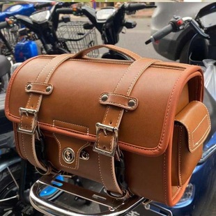 Cross-Border Hot Selling Electric Motorcycle Rear Tail Bag Hanging Bag Rear Seat Battery Car Pedal Retro Universal Shelf Bag