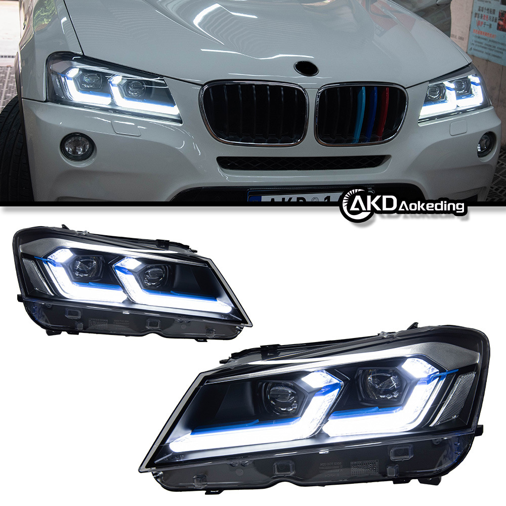 Suitable for 10-13 Bmw X3 F25 Headlight Assembly Led Lens Modification and Upgrade Without Changing Bars and Non-Destructive Car Lights