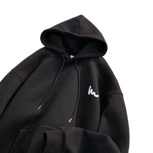250g Heavyweight Hooded Sweatshirt for Men - Autumn/Winter Version, Loose American Style Fall Hooded Sweatshirt for Boys - Men's Outerwear