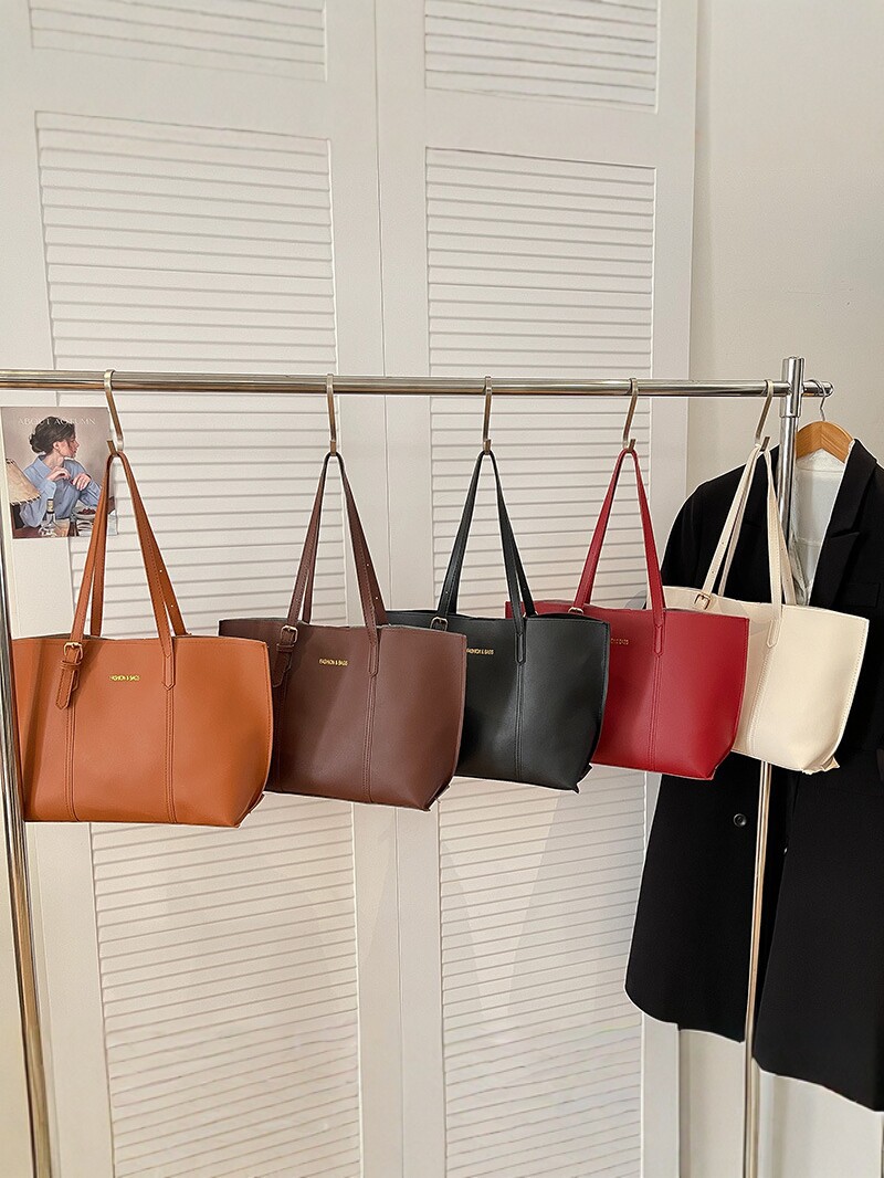 Bolso de mujer de gran capacidad retro 2026 nuevo bolso de hombro bolso de viaje versátil bolso de dos piezas bolso de mujer image 3