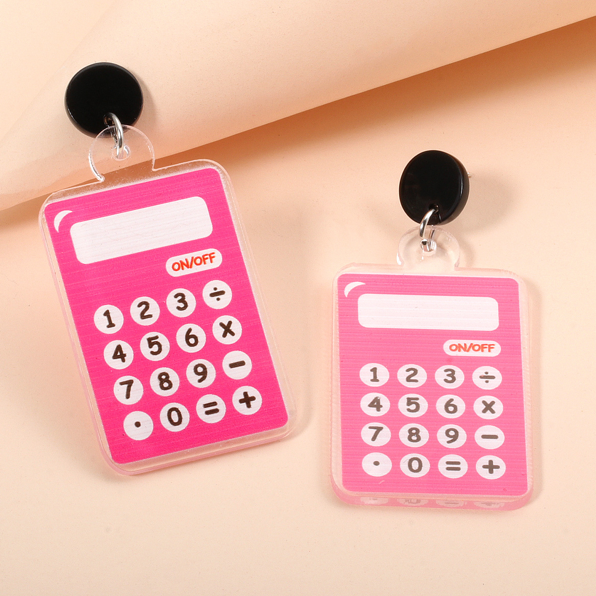 Acrylic Calculator Pendant Earrings display picture 3