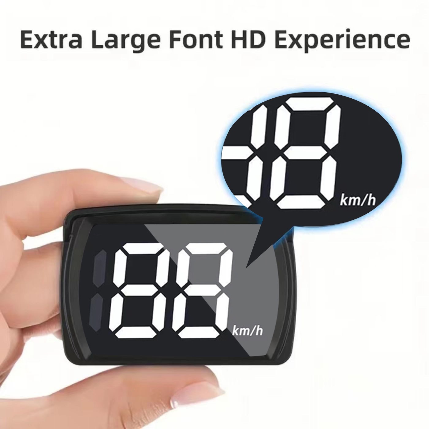 Cross-Border Universal Car Hud Head-Up Display Beidou Satellite Speedometer Kmh/Mph Speed Display Speed Measuring Device
