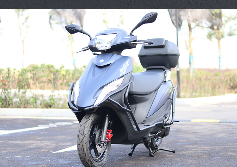 Suitable for Qingqi Suzuki Uu125T Motorcycle Bumper Anti-Fall Front and Rear Guard Bars Full Surround Carbon Steel Modification Parts