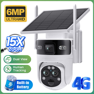 Cross-Border Supply of New Solar Monitoring 4g Camera 15X Zoom Wireless Night Vision Hd Camera Dome Camera