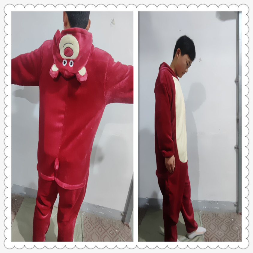 딸기곰 점프수트