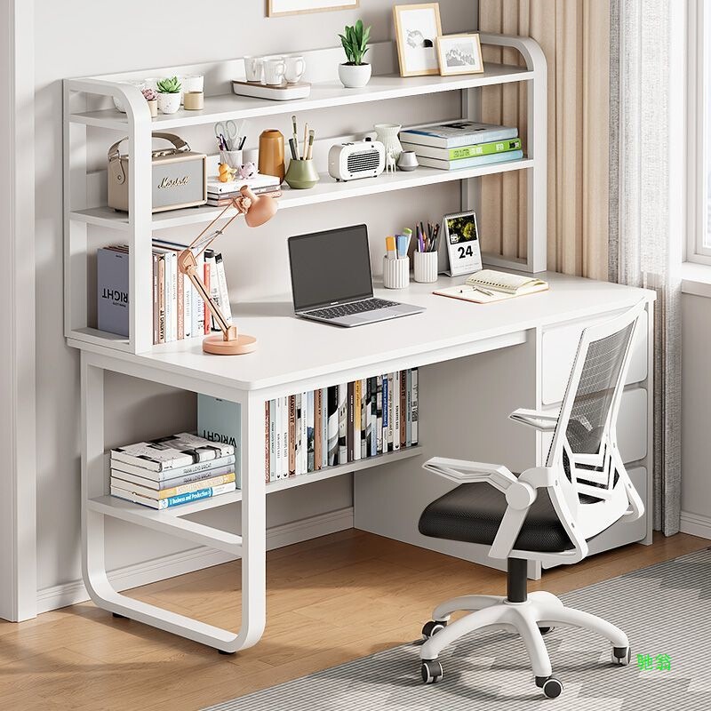 Computer Desk Desk Bookshelf Integrated Student Desk Home Bedroom Simple Study Table Writing Desk Office Desk