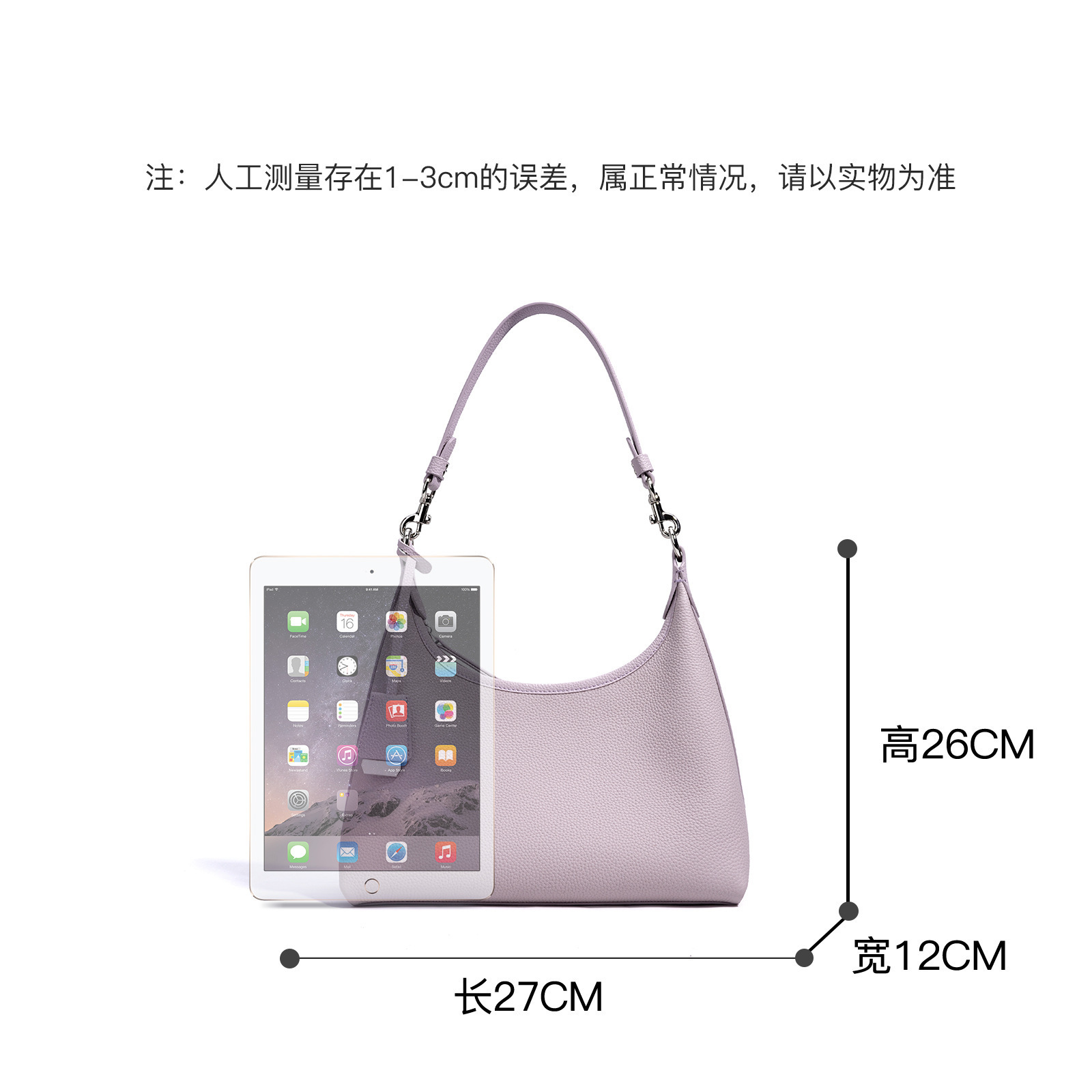 2025 New Spring/Summer Niche Design Top Grain Cowhide Single Shoulder Fashion High-End Minimalist Crossbody Bag For Women - Thumbnail 4