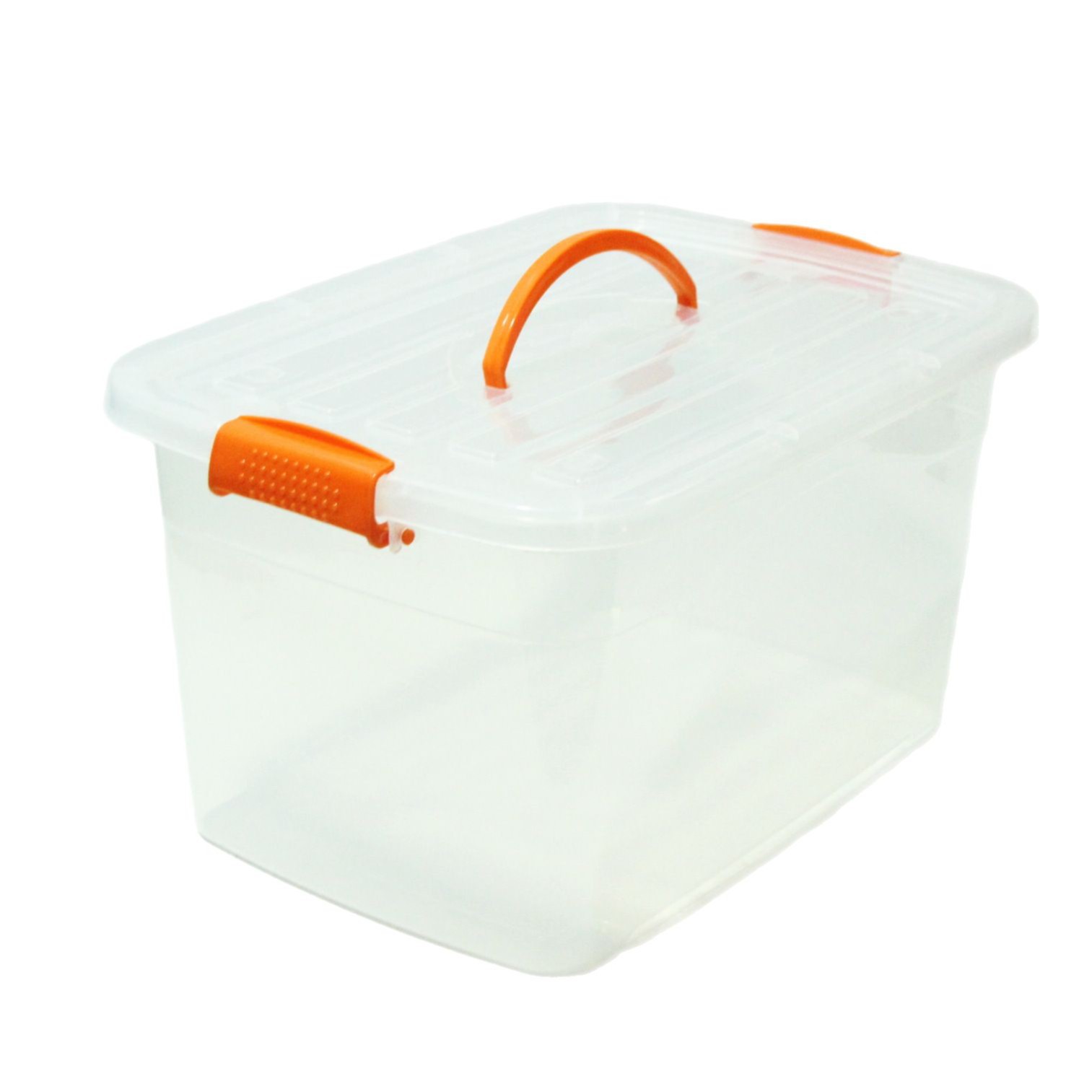 168 Transparent Plastic Storage Box Transparent Storage Box with Buckle Lid Handle Storage Box 10 Yuan for Home Use