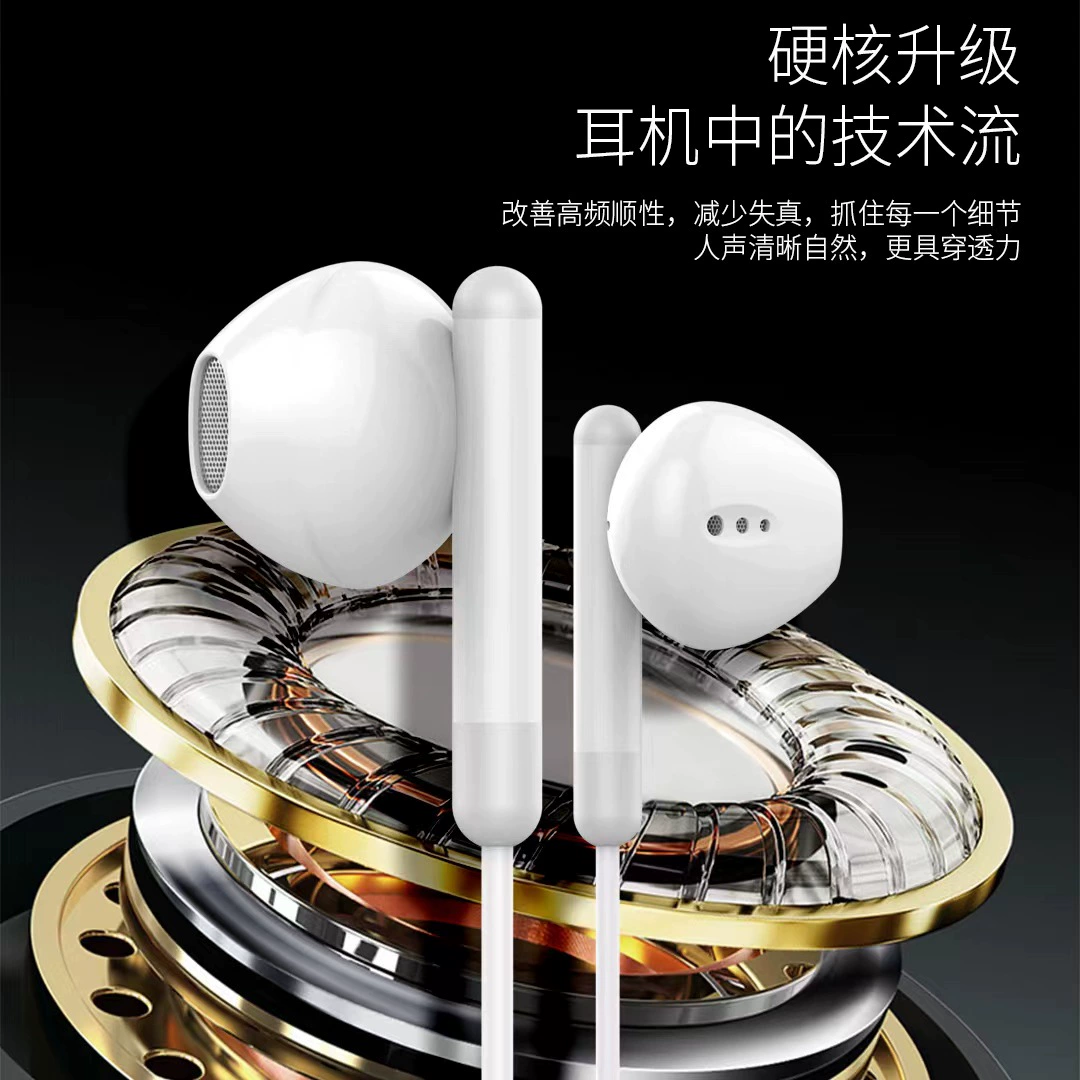 Проводные наушники Huawei Xiaomi совместимые, 3,5 мм/Type‑C/Lightning, микрофон и проводное управление