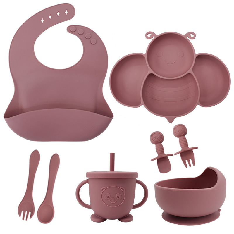 Bee Baby Plate Plate División Plate Baby Chuck Plate Plate Pla