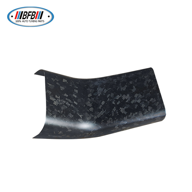 100% Real Carbon Fiber Rear Air Vent Lower Trim - For Tesla Model Y 3 - Marble Rear Air Vent Anti-Kick Plate Carbon Fiber