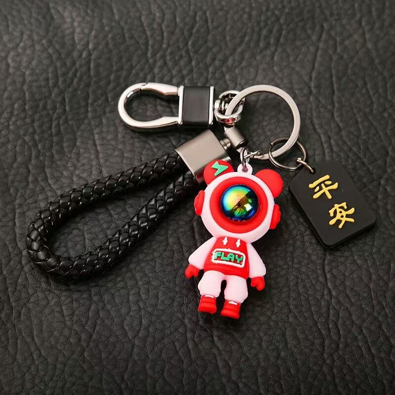 車のキーホルダーのペンダントの高級な男女のキーホルダーのキーホルダーのキーホルダーのキーホルダーのキーホルダーの漫画のかわいい星空の熊|undefined