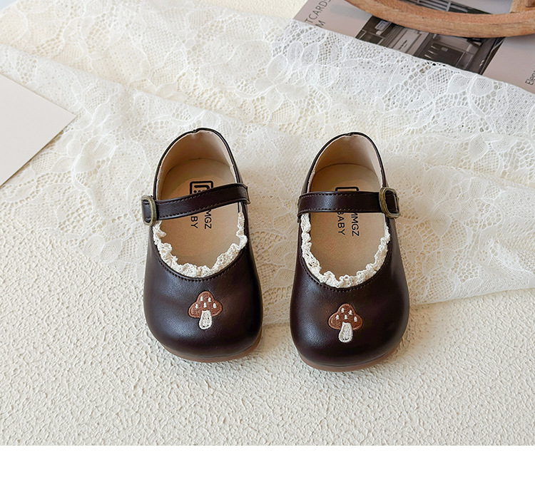 Prinzessin Lederschuhe Für Mädchen Mit Weicher Sohle Und Spitze_voghion.com