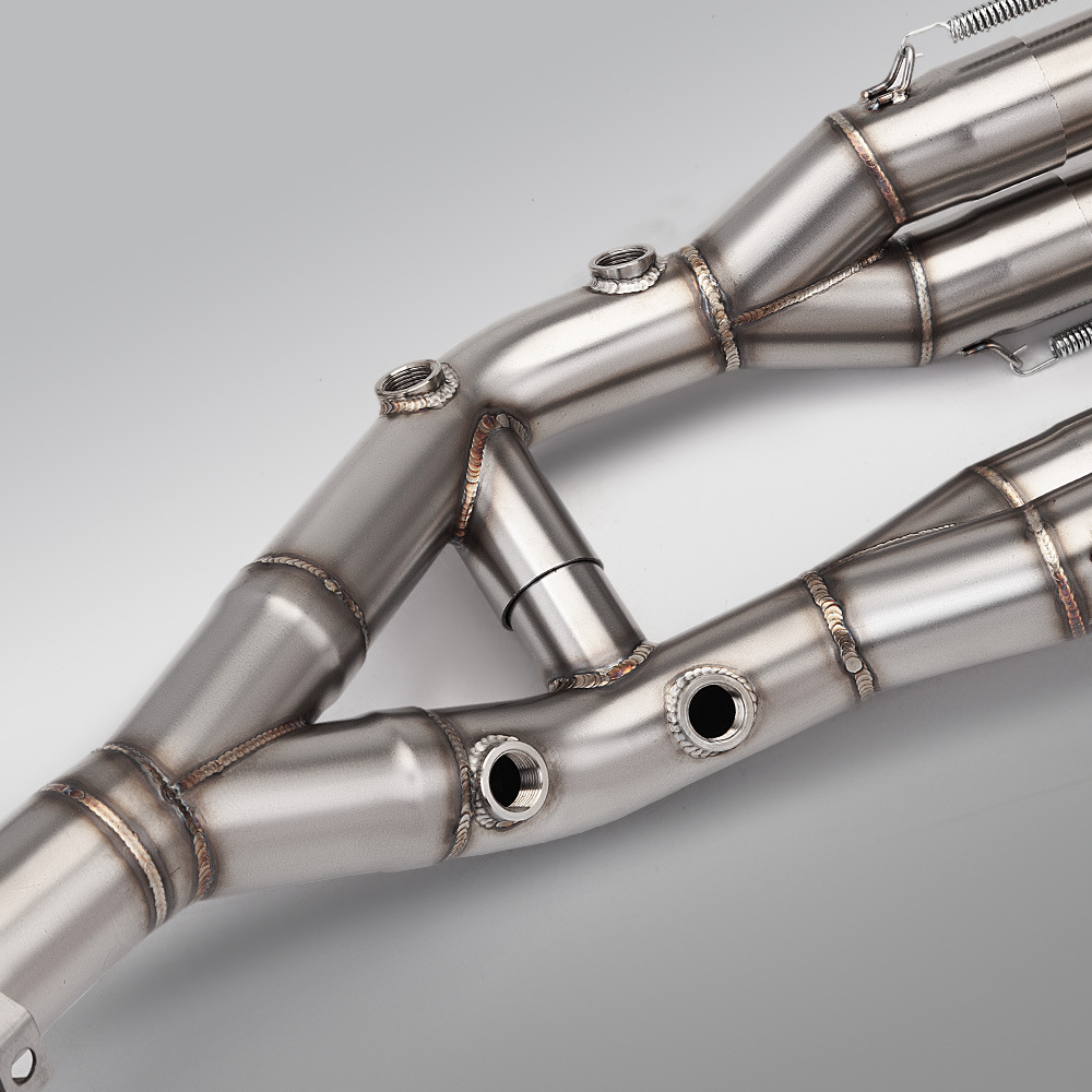 Suitable for Motorcycle S1000Xr Modification, Stainless Steel Front Exhaust Pipe, Connects to the Original Rear Section 2020-2026