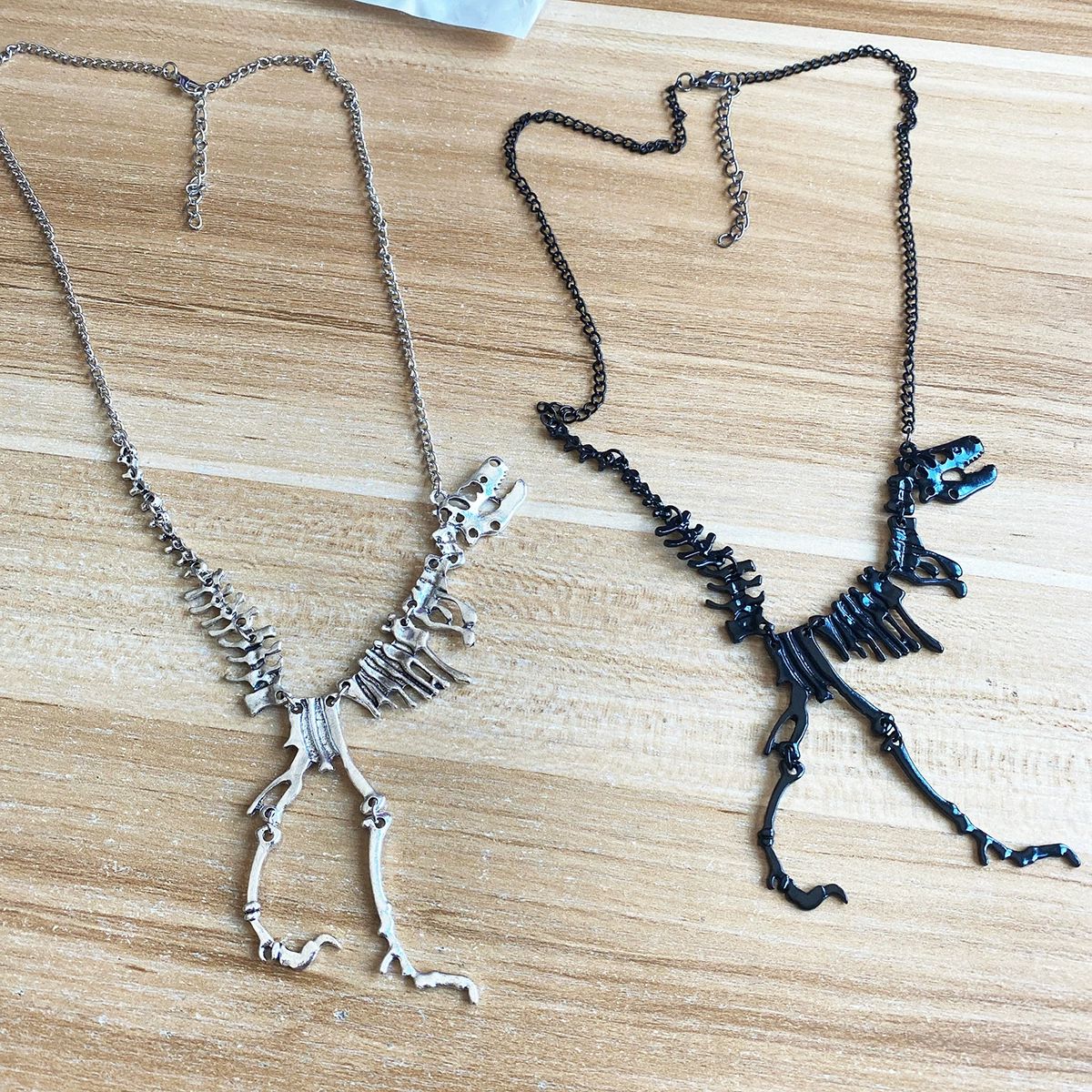 Трансграничная Внешняя торговля Европа и Соединенные Штаты новый хип-хоп панк преувеличенная личность скелет динозавра сплав декоративное ожерелье кулон для мужчин и женщин