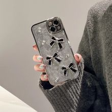 ins轻奢立体闪钻蝴蝶结iPhone14手机壳15ProMax适用苹果13P新款12