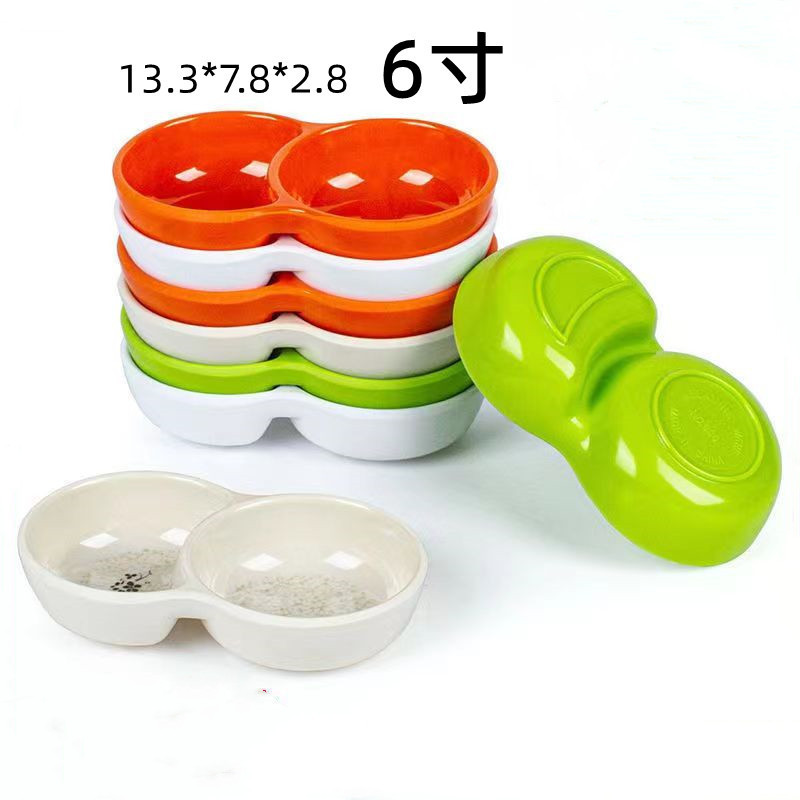 Colorful Plastic Double-Compartment Dipping Sauce Dish Korean Barbecue Restaurant Tableware Hot Pot Restaurant Dry Dish Seasoning Small Bowl Imitation Porcelain 2 Yuan Colorful Plastic Double-Compartment Dipping Sauce Dish Korean Barbecue Restaurant Tableware Hot Pot Restaurant Dry Dish Seasoning Small Bowl Imitation Porcelain 2 Yuan
