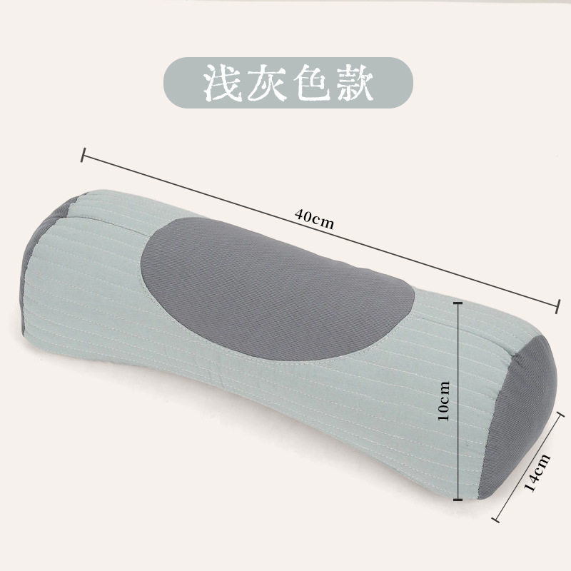 家用荞麦三角颈椎枕头u型纯棉护颈枕苦荞全壳睡觉牵引圆柱枕代发|undefined