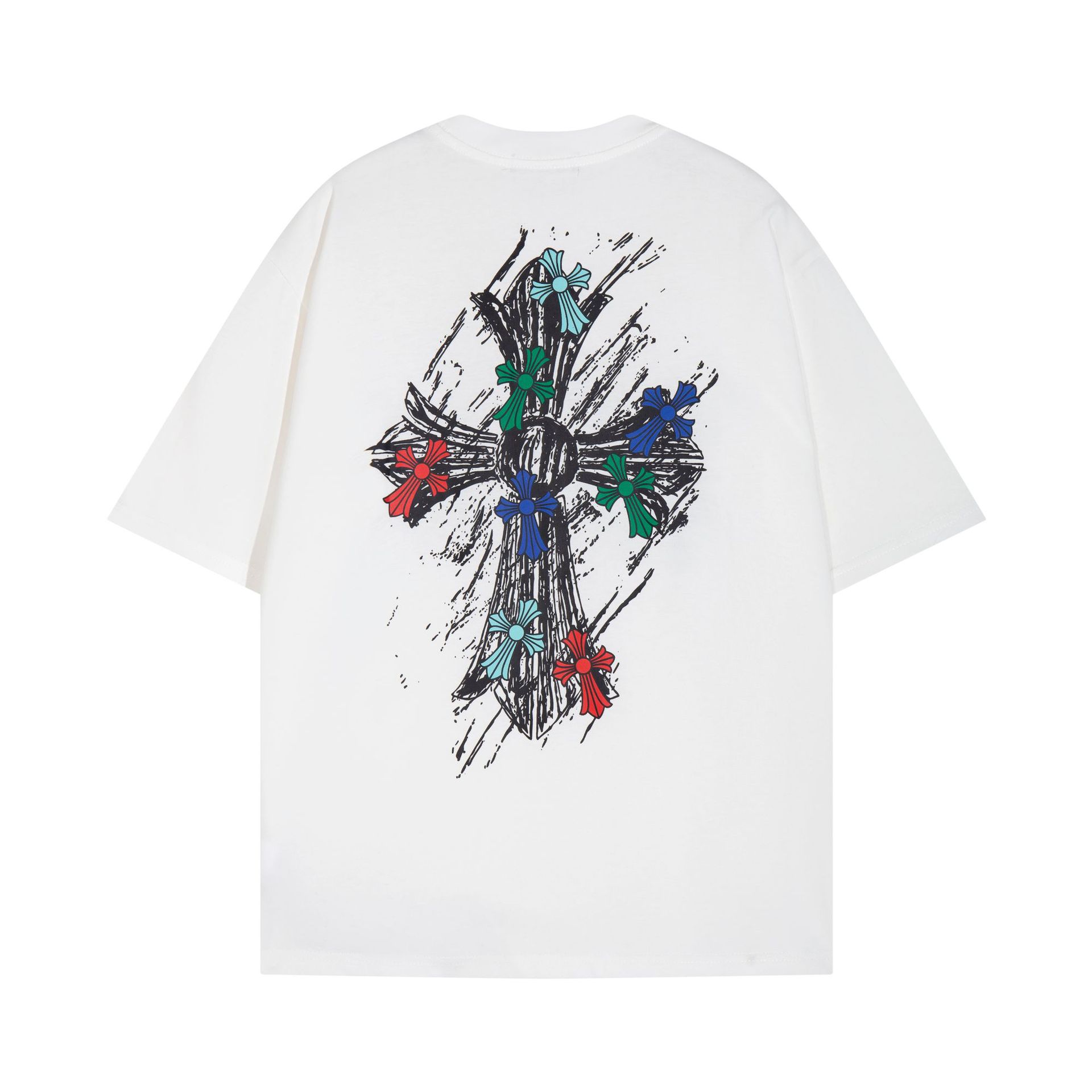 Chrome Heart 24 nuevo Crocodile de verano de moda europea y americana camiseta de manga corta para hombres y mujeres
